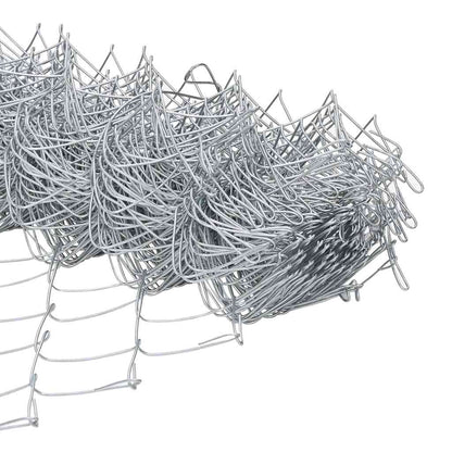 vidaXL Zaunpfosten Silber 10 x 1,2 m (60 x 60 mm Gitter) Stahl