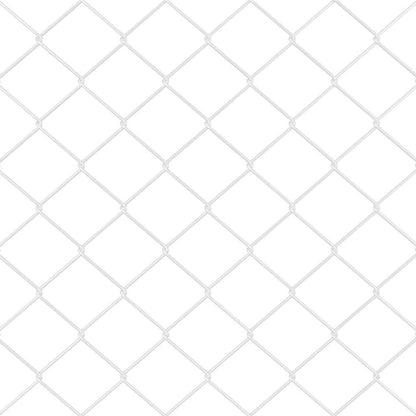 vidaXL Zaunpfosten Silber 25 x 0,4 m (40 x 40 mm Maschen) Stahl