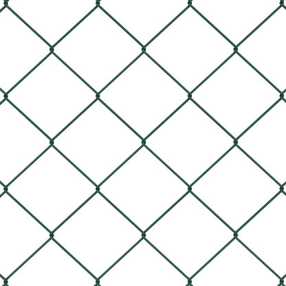 vidaXL Zaunpfosten Grün 10 x 1,4 m (60 x 60 mm Netz) Stahl und PVC