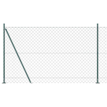 vidaXL Zaunpfosten Grün 10 x 1,6 m (60 x 60 mm Maschenweite)