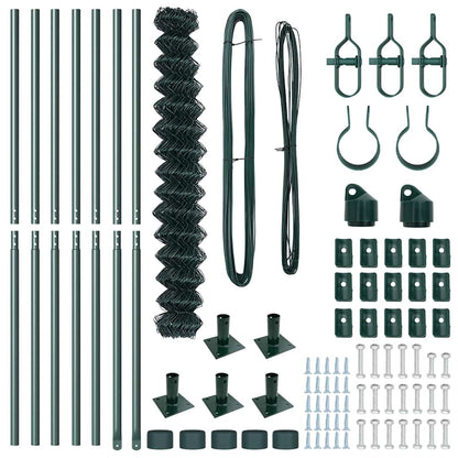 Zaunpfosten Grün 10 x 1,6 m (60 x 60 mm Maschenweite)