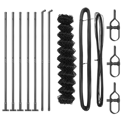 Zaunpfosten Grau 10 x 1,2 m (40 x 40 mm Maschenweite)