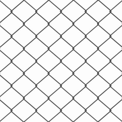 vidaXL Zaunpfosten Grau 10 x 1,4 m (40 x 40 mm Maschen) Stahl und PVC