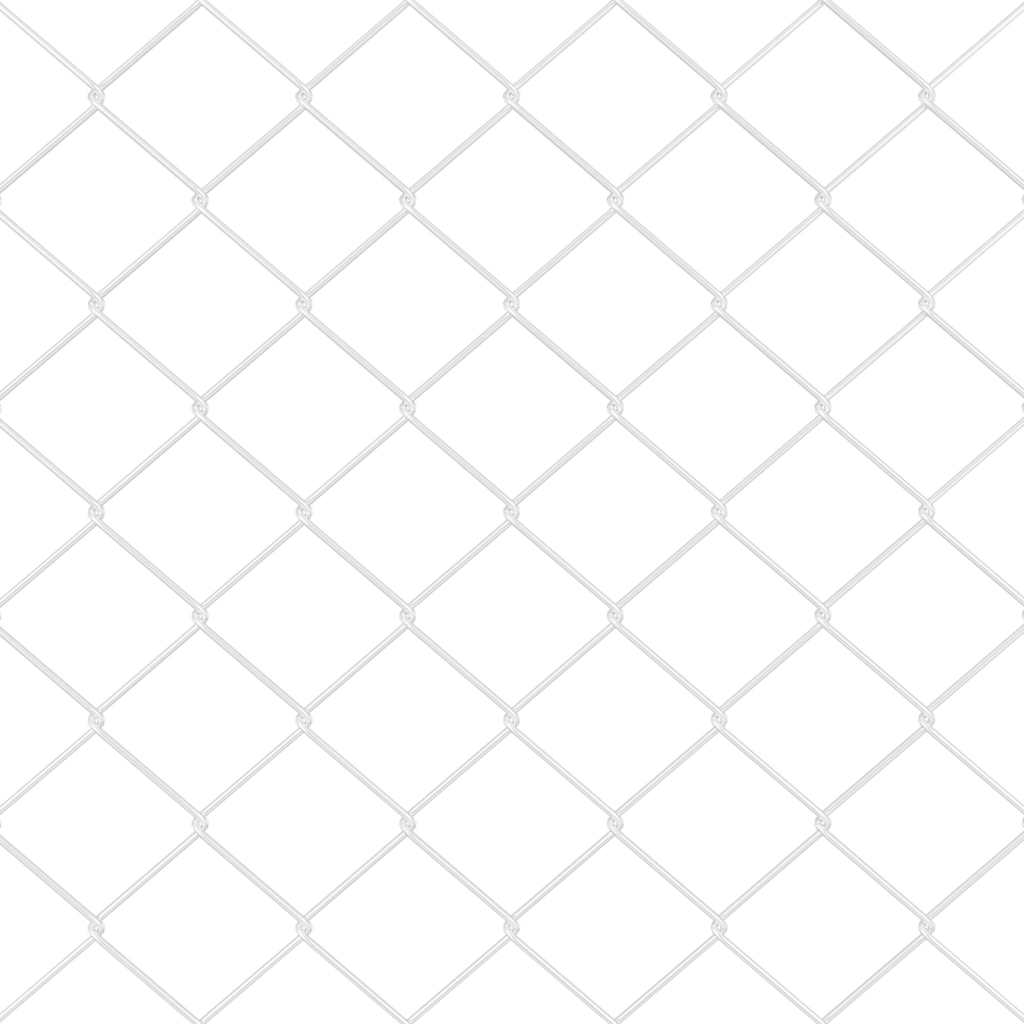vidaXL Zaunpfosten Silber 25 x 0,6 m (40 x 40 mm Maschen) Stahl