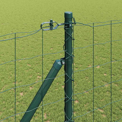 vidaXL Zaun mit Pfosten Grün 1,5 x 10 m Stahl