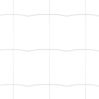 vidaXL Zaun mit Pfosten Silber 0,6 x 25 m Stahl