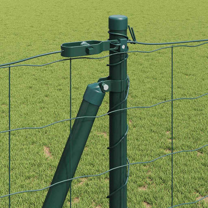 vidaXL Zaun mit Pfosten Grün 1,2 x 10 m Stahl
