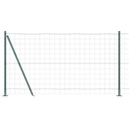 vidaXL Zaun mit Pfosten Grün 1,2 x 10 m Stahl