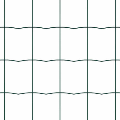 vidaXL Zaun mit Pfosten Grün 0,8 x 25 m Stahl