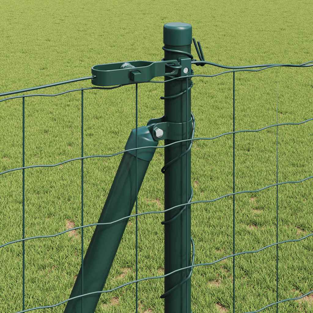 vidaXL Zaun mit Pfosten Grün 1,2 x 25 m Stahl