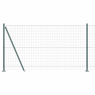 vidaXL Zaun mit Pfosten Grün 1,2 x 25 m Stahl