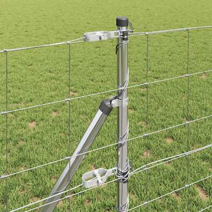 vidaXL Zaunpfosten Galvanisiert 25 x 0,8 m Stahl