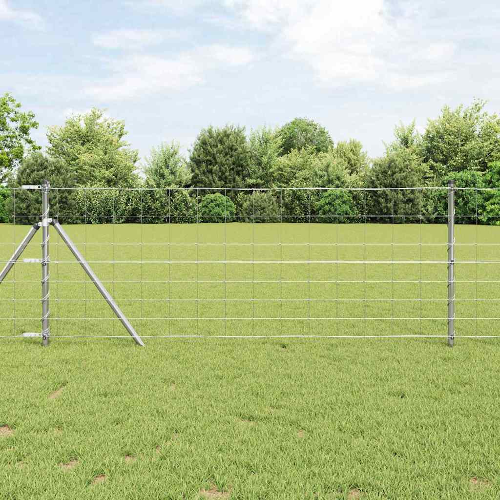 vidaXL Zaunpfosten Galvanisiert 25 x 0,8 m Stahl
