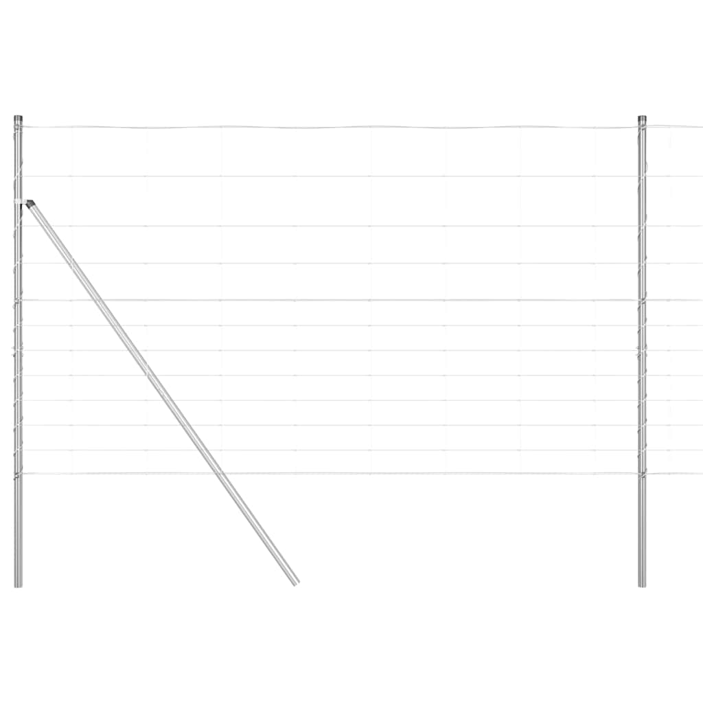 vidaXL Zaunpfosten Galvanisiert 25 x 1,4 m Stahl