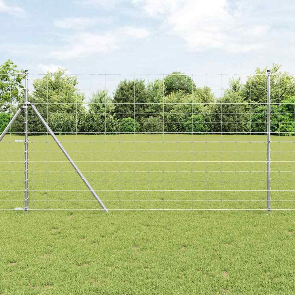 vidaXL Zaunpfosten Galvanisiert 25 x 1,4 m Stahl