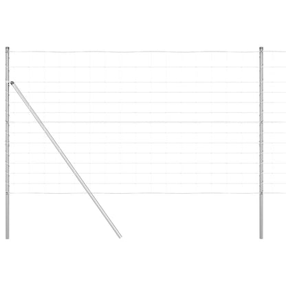 vidaXL Zaunpfosten Galvanisiert 25 x 1,4 m Stahl