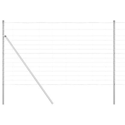 vidaXL Zaunpfosten Galvanisiert 25 x 1,4 m Stahl