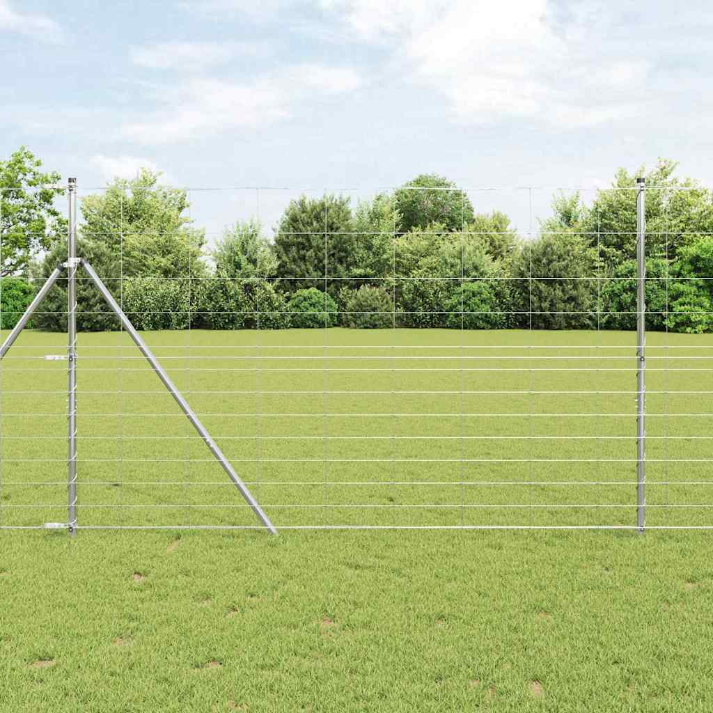 vidaXL Zaunpfosten Galvanisiert 25 x 1,5 m Stahl