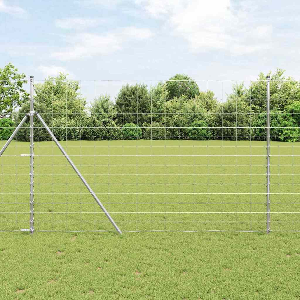 vidaXL Zaunpfosten Galvanisiert 25 x 1,6 m Stahl