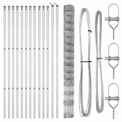 vidaXL Zaunpfosten Galvanisiert 25 x 1,6 m Stahl