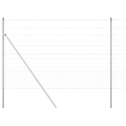 vidaXL Zaunpfosten Galvanisiert 25 x 1,6 m Stahl