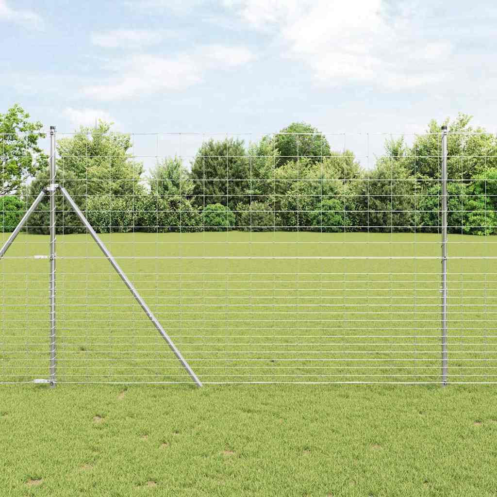 vidaXL Zaunpfosten Galvanisiert 25 x 1,6 m Stahl
