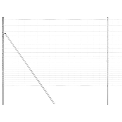 vidaXL Zaunpfosten Galvanisiert 25 x 1,6 m Stahl