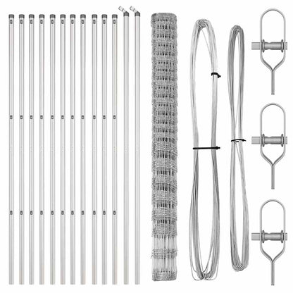 vidaXL Zaunpfosten Galvanisiert 25 x 1,6 m Stahl