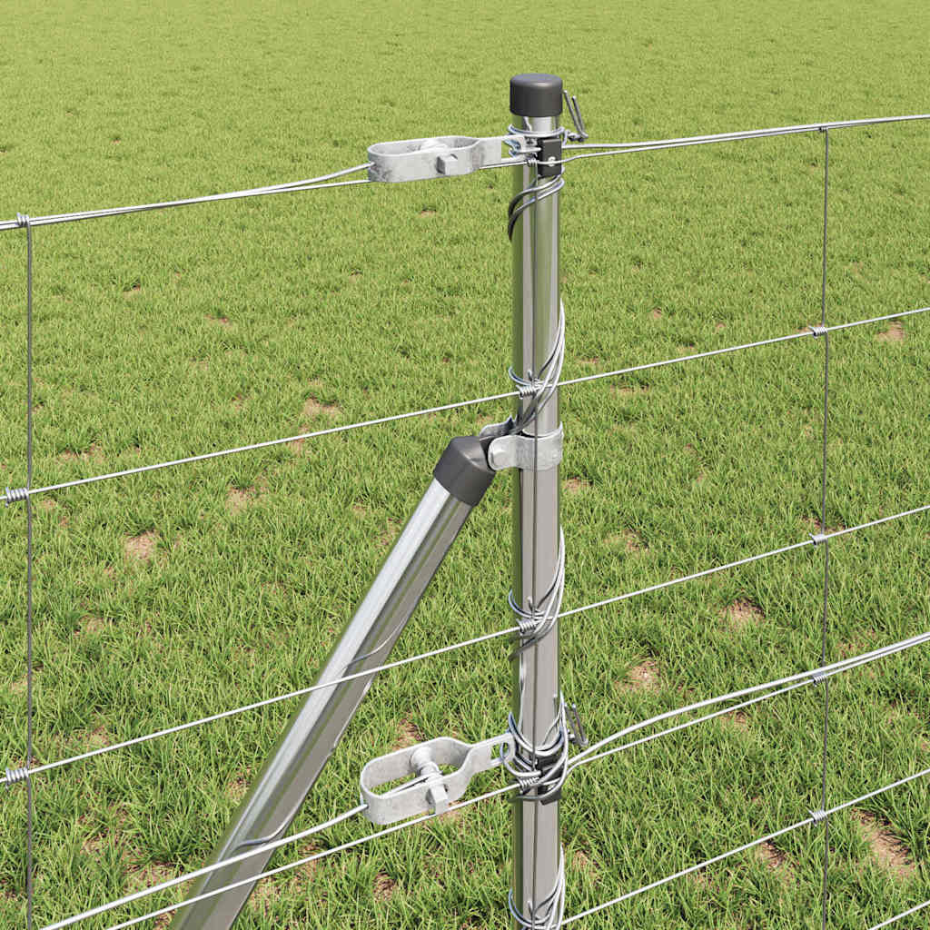 vidaXL Zaunpfosten Galvanisiert 50 x 0,8 m Stahl