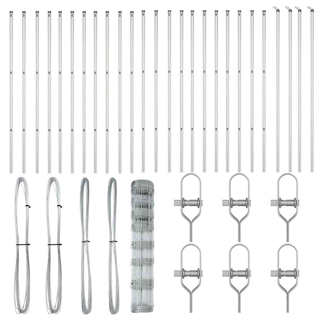 Zaunpfosten Galvanisiert 50 x 1 m Stahl