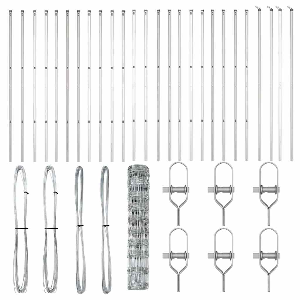 Zaunpfosten Galvanisiert 50 x 1 m Stahl