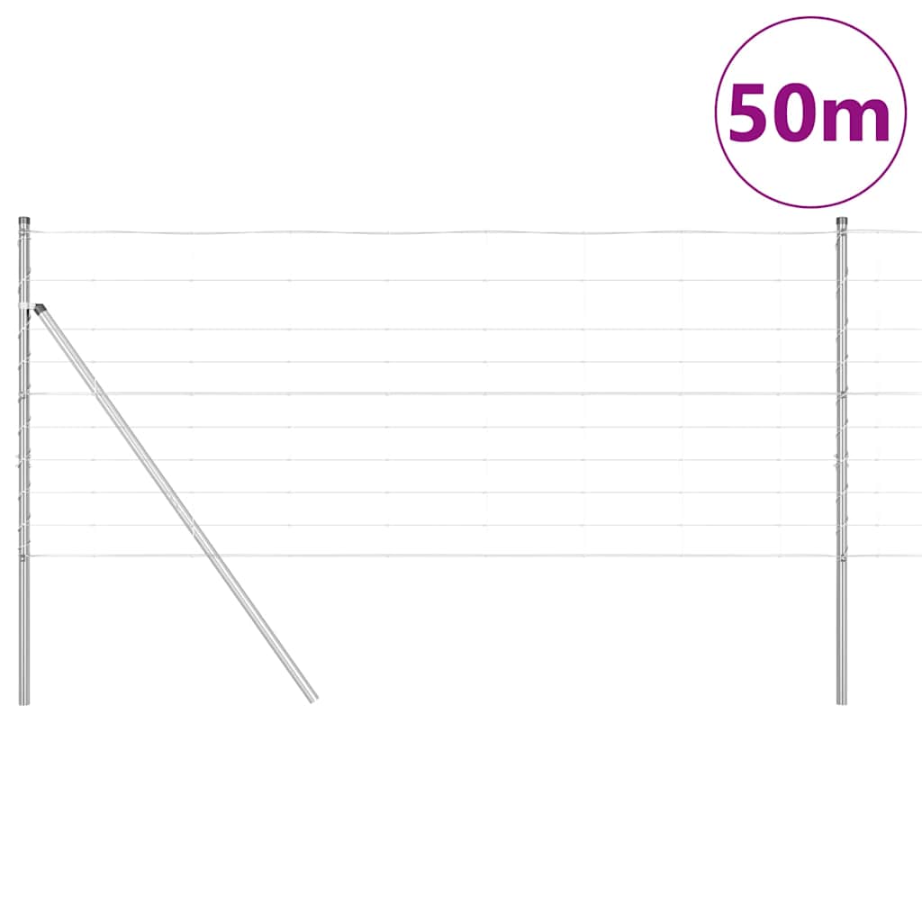 Zaunpfosten Galvanisiert 50 x 1 m Stahl
