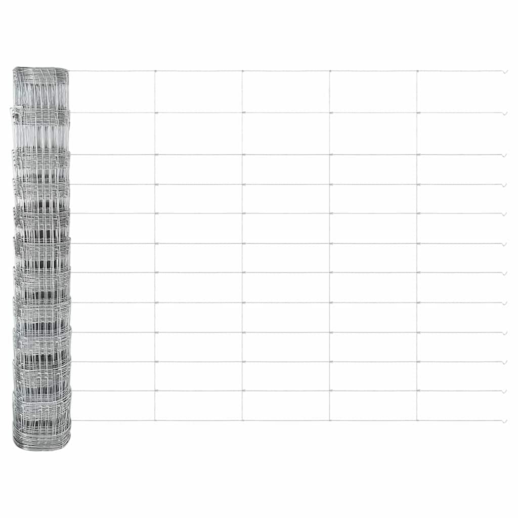vidaXL Zaunpfosten Galvanisiert 50 x 1,2 m Stahl