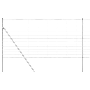 vidaXL Zaunpfosten Galvanisiert 50 x 1,2 m Stahl