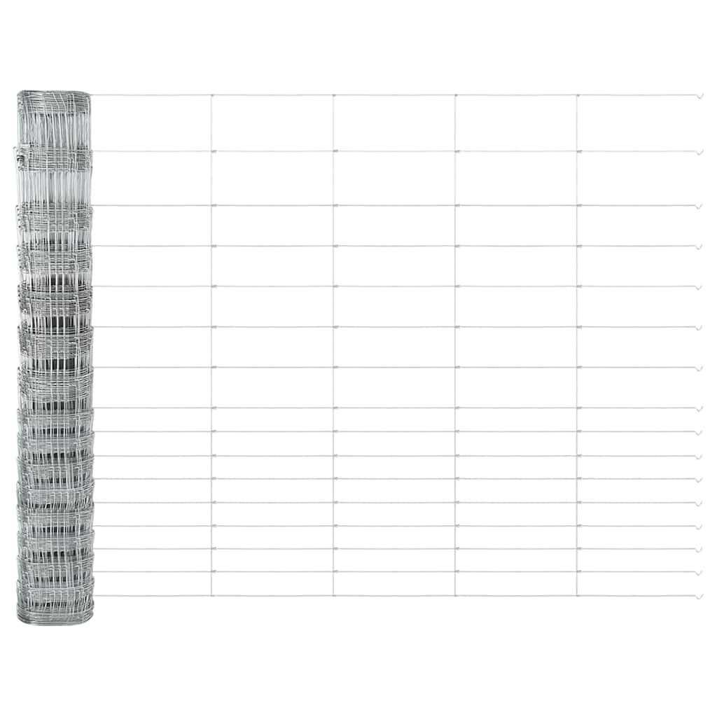 vidaXL Zaunpfosten Galvanisiert 50 x 1,2 m Stahl