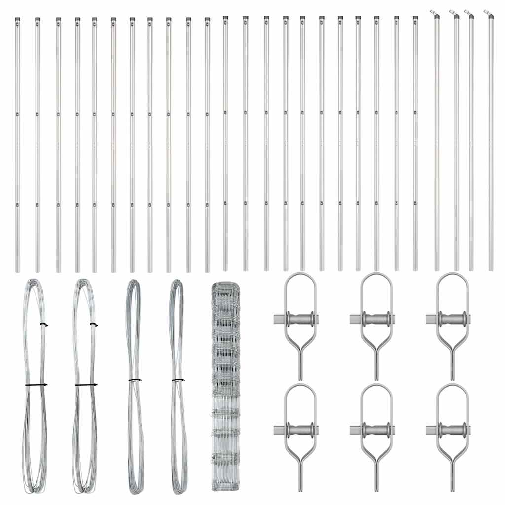 Zaunpfosten Galvanisiert 50 x 1,4 m Stahl