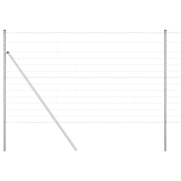 vidaXL Zaunpfosten Galvanisiert 50 x 1,4 m Stahl