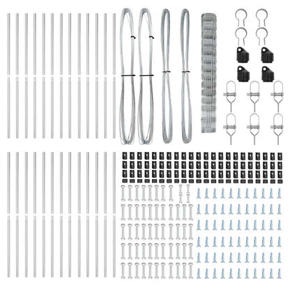 Zaunpfosten Galvanisiert 50 x 1,4 m Stahl