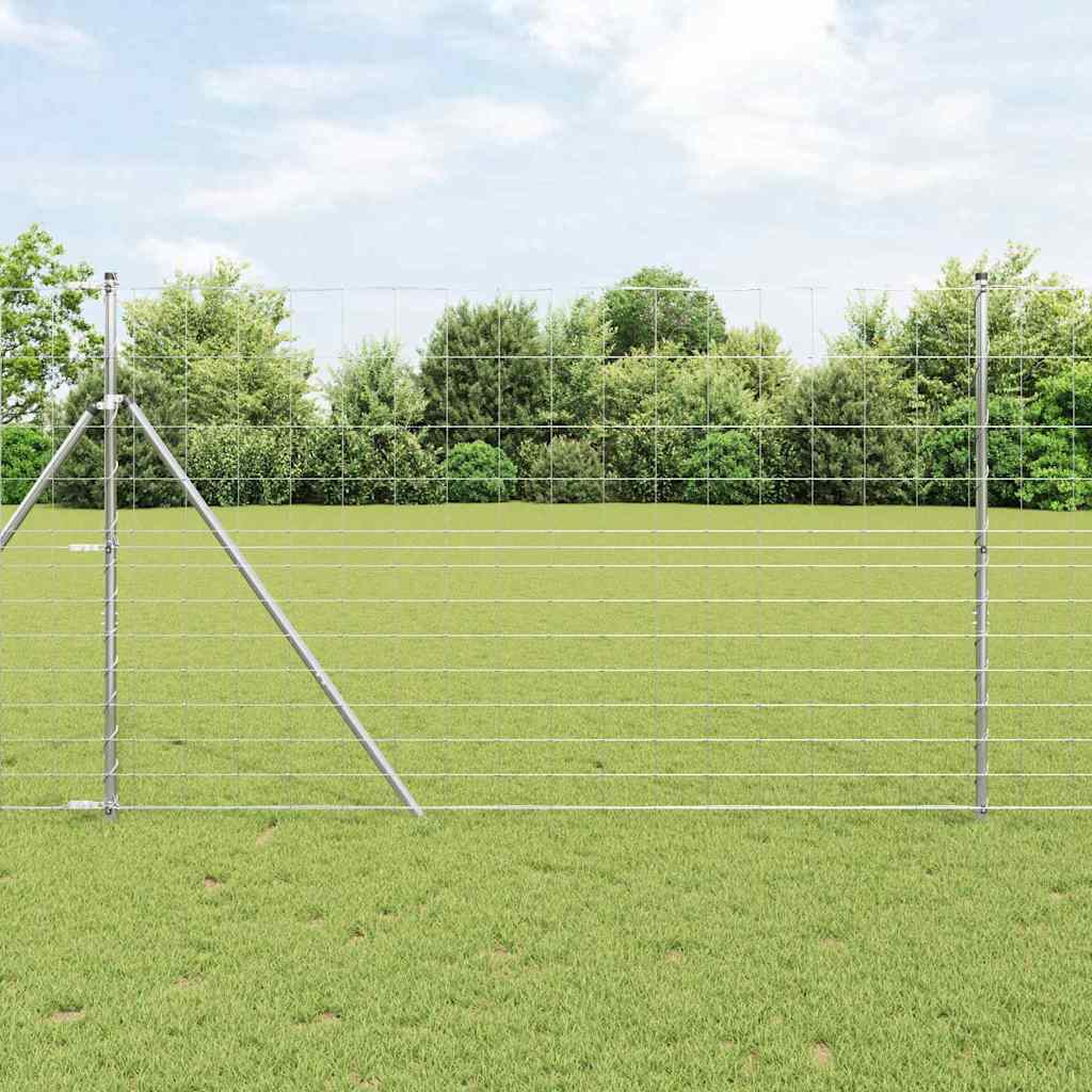 vidaXL Zaunpfosten Galvanisiert 50 x 1,5 m Stahl