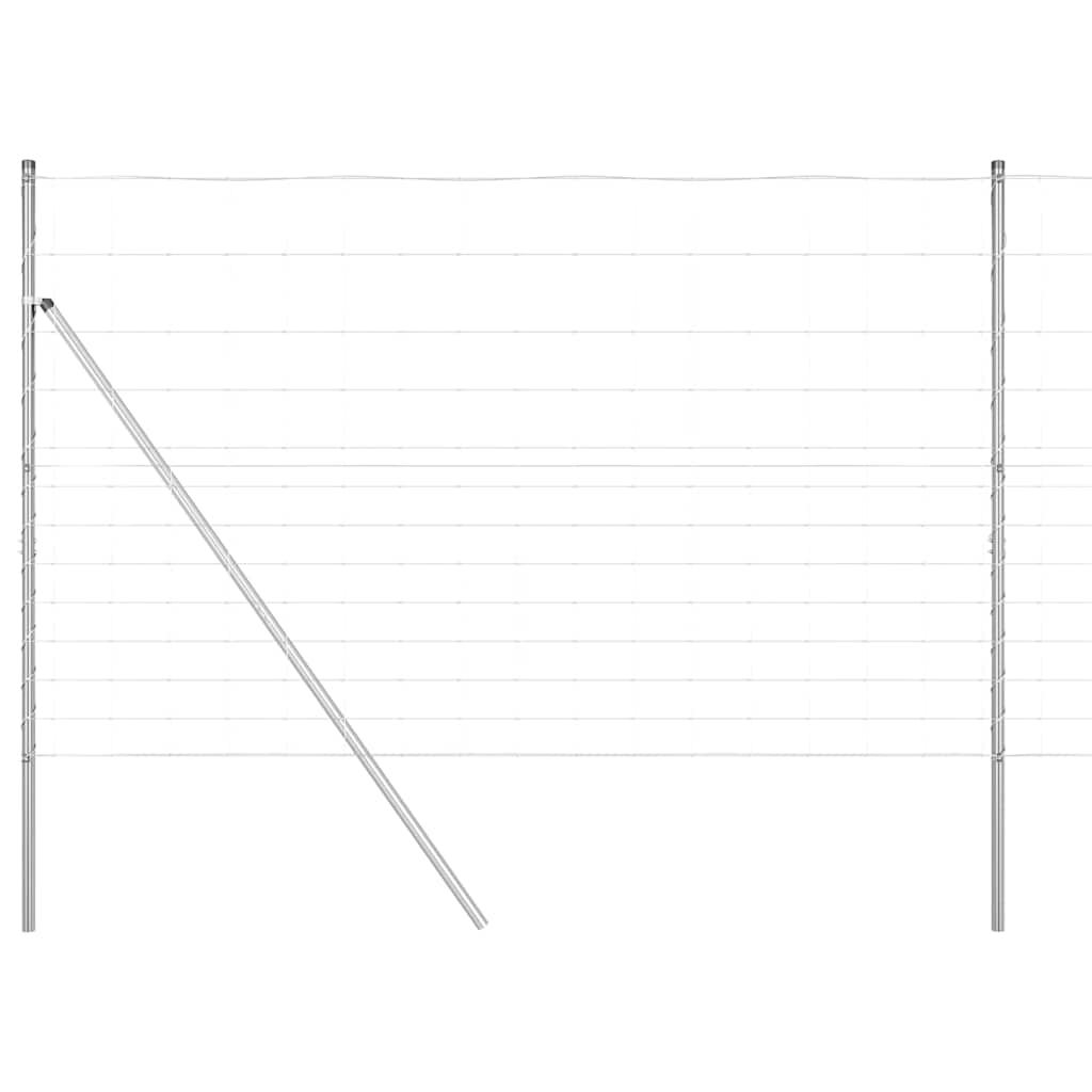 vidaXL Zaunpfosten Galvanisiert 50 x 1,5 m Stahl