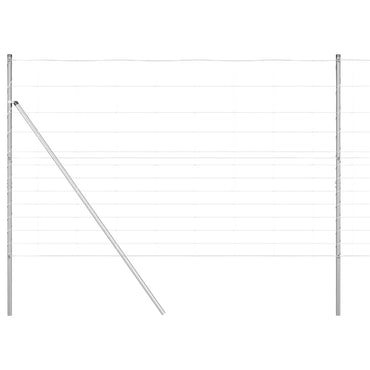 vidaXL Zaunpfosten Galvanisiert 50 x 1,5 m Stahl