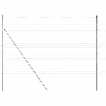 vidaXL Zaunpfosten Galvanisiert 50 x 1,5 m Stahl
