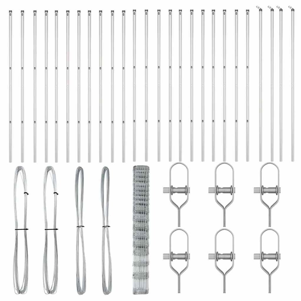 Zaunpfosten Galvanisiert 50 x 1,5 m Stahl