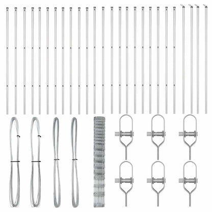 Zaunpfosten Galvanisiert 50 x 1,5 m Stahl