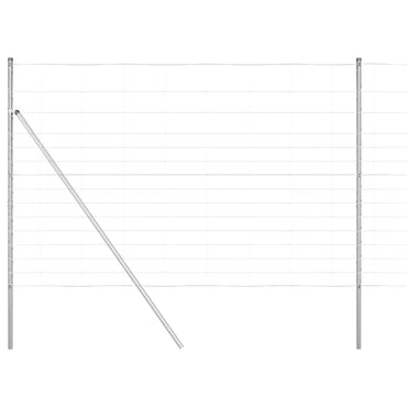 vidaXL Zaunpfosten Galvanisiert 50 x 1,6 m Stahl