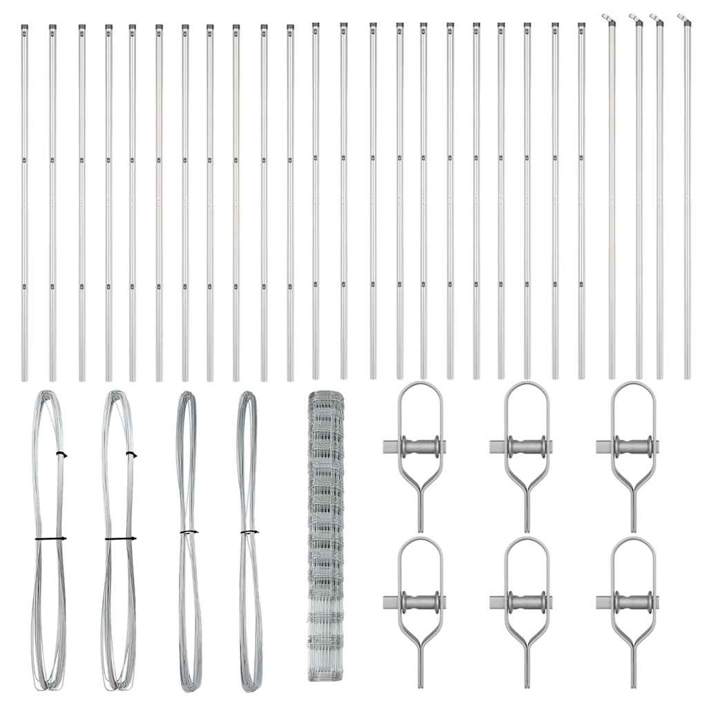 Zaunpfosten Galvanisiert 50 x 1,6 m Stahl