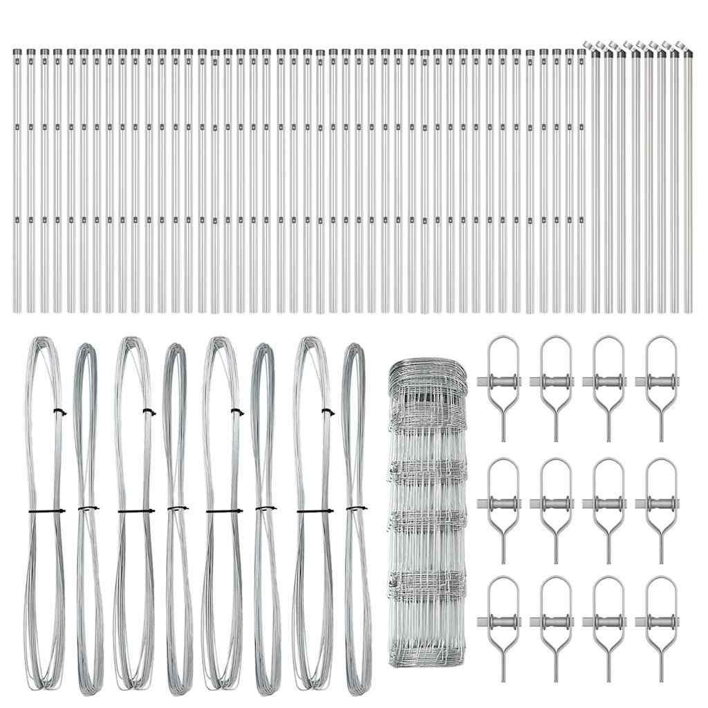 Zaunpfosten Galvanisiert 100 x 0,8 m Stahl