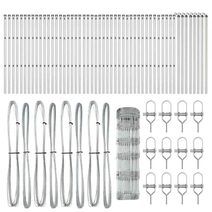 Zaunpfosten Galvanisiert 100 x 0,8 m Stahl