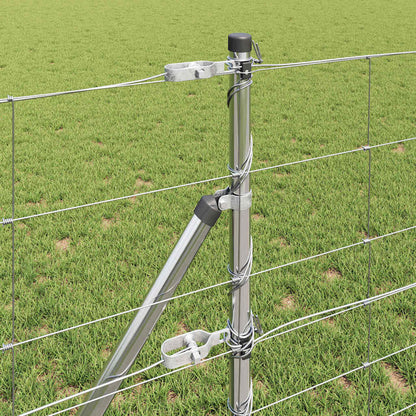 vidaXL Zaunpfosten Galvanisiert 100 x 0,8 m Stahl