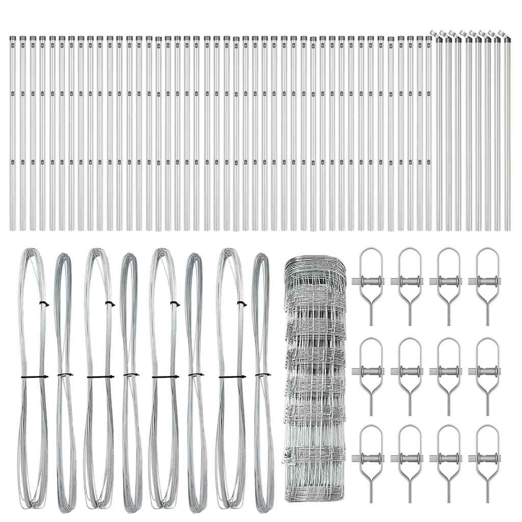 vidaXL Zaunpfosten Galvanisiert 100 x 0,8 m Stahl